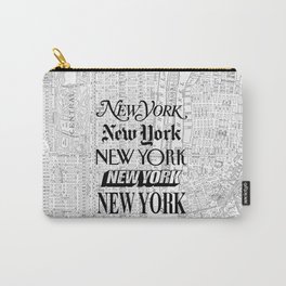 New York City black and white New York poster I love heart NYC Design black-white home wall decor Carry-All Pouch