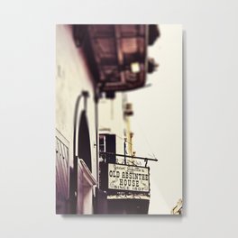 Absinthe House Metal Print | Door, Frenchquarter, Landscape, Photo, Neworleans, Jeanlafittes, Architecture, Absinthehouse, Vintagesign, Purple 