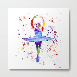 Ballet Dancer Metal Print | Abstractfigure, Popart, Dancingfigure, Balletdancers, Dancers, Abstractcolors, Figures, Woman, Splash, Dancingballerina 