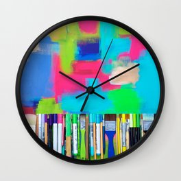 Real Weapons Of Mass Creation Wall Clock | Paintbrushes, Curated, Artstudio, Arttools, Coloraddict, Color, Pens, Digital, Art, Photo 