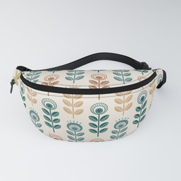 SCANDI GARDEN 01-10, nature colors on ivory Fanny Pack