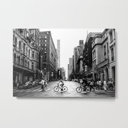 New York City Streets Metal Print