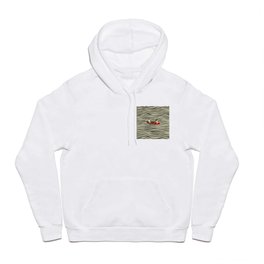 Illusionary Boat Ride Hoody | Funny, Psychedelic, Curated, Manipulation, Cutandpaste, Opart, Modern, Optical, Surreal, Trippy 