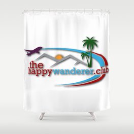 The Happy Wanderer Club Shower Curtain