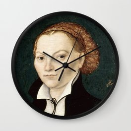 Lucas Cranach the Elder "Katharina von Bora" Wall Clock