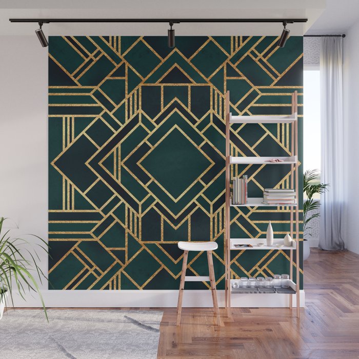 Get Wallpaper Art Deco 2 Wall Mural By Elisabethfredriksson Society6 Desktop Wallpaper