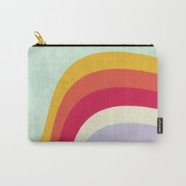 waves of color Carry-All Pouch | Pastel, Vectorabstract, Vintage, Concept, Abstractart, Babycolor, Neutral, Graphicdesign, Softcolors, Waves 