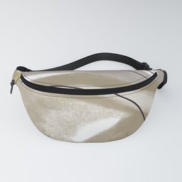 Modern Abstract Gray and Gold Fanny Pack