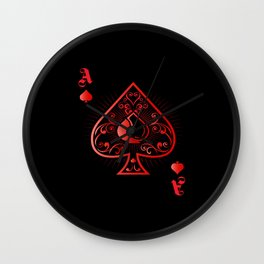 Spades Poker Ace Casino Wall Clock | Pokerface, Gambling, Graphicdesign, Casino, Chip, Pig, Pokerplayer, Holdem, Texasholdem, Ace 