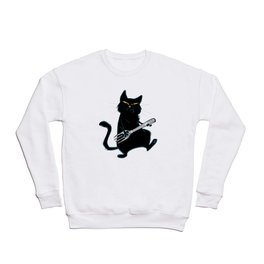 Cat with a fork Crewneck Sweatshirt