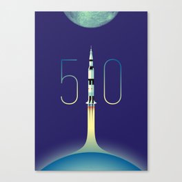Apollo 11 Saturn V 50th anniversary Canvas Print
