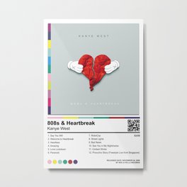808s Heartbreak Poster  Metal Print | Concertposters, Homedecor, Cdpackages, Printwallart, Customposter, 808Sheartbreak, Albumcovers, Collage 