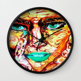 Phoenix Wall Clock | Impressionism, Acrylic, Radiantwomen, Painting, Abstract, Watercolor, Other, Beauty, Arrancar, Phoenix 