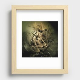 Held by Nothing Recessed Framed Print