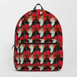 The Boy Who Loved Capes Backpack | Street Art, Anime Style, Drawingcomics, Pastel, Illustration, Red Head, Boybirthday, Green Eyes, Vintage, Colored Pencil 