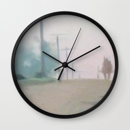The First Sound - Clarice Beckett   Wall Clock | Animal, Cart, Wheel, Carriage, Isolated, Illustration, Vector, Old, Horse, White 