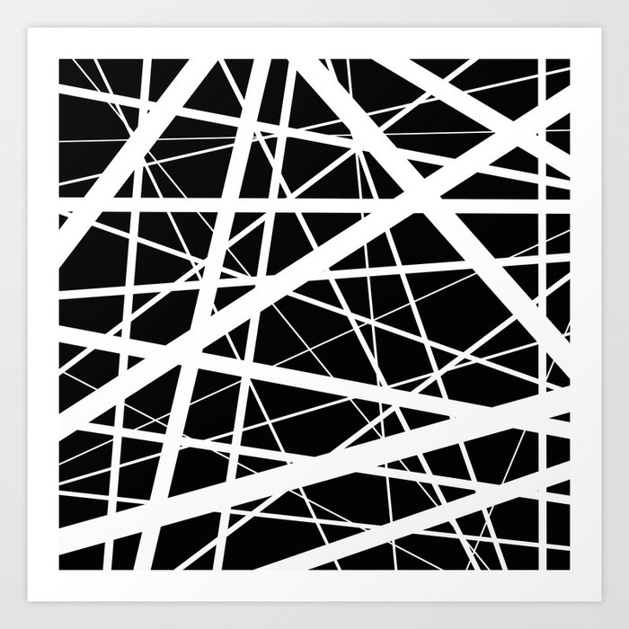 Entrapment Black And White Abstract Art Print By Printpix Society6