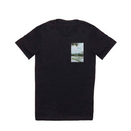 Village scenario T Shirt | Digital, Asia, Color, Field, Water, Blue, Sky, Ricepaddies, Green, Bali 