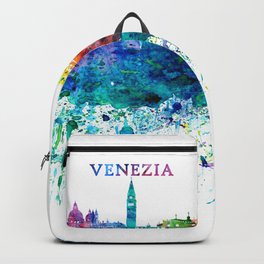 Venezia Italy Skyline Silhouette Impressionistic Blast Backpack | Canalegrande, Veniceitalyskyline, Veniceskyline, Bridgepainting, Rialto, Smallbridge, Venicetravelposter, Collage, Venicetopten, Venicepainting 