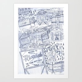 Bughead Art Prints For Any Decor Style Society6,Emo Drawings Easy
