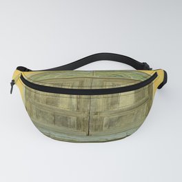 The Photo Of Old Wooden Door Fanny Pack
