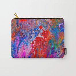 Love Me In The Fog TheVibeArts.com Carry-All Pouch | Neon, Artwork, Pink, Painting, Love, Acrylic, Blue, Me, Red, Lovemeinthefog 