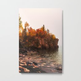 Black Beach in Minnesota-North Shore of Lake Superior  Metal Print | Northshore, Landscape, Mn, Lakesuperior, Minnesota, Travel, Outdoors, Fallcolors, Autumn, Hiking 