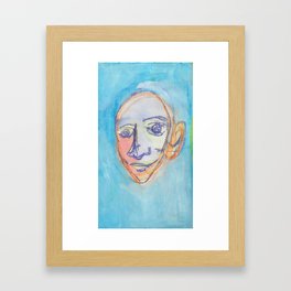 Face Framed Art Print