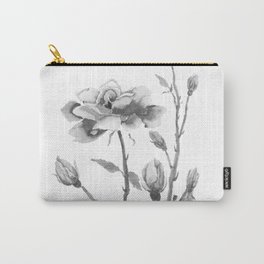 black and white roses Carry-All Pouch