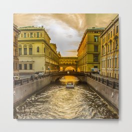 Swan Canal in St. Petersburg Metal Print | Digital, Photo, Canal, Petersburg, Neva, Adventure, Swancanal, Vintage, River, Color 
