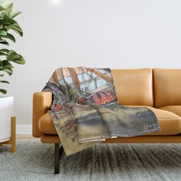 When Dinosaurs Ruled the Earth - Jurassic Park T-Rex Throw Blanket