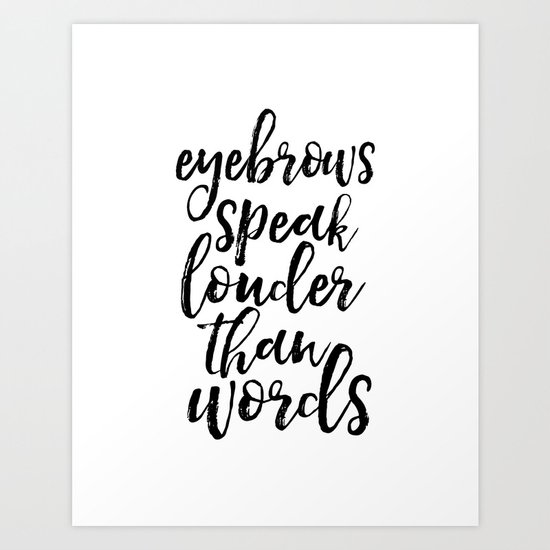 makeup quote,funny prints,bathroom decor,girly,girls room decor,quote  prints,wall art,quotes Art Print by TypoHouse | Society6