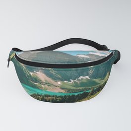 Grinnell Lake In Glacier National Park Fanny Pack