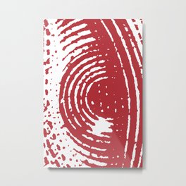 Red Eye Metal Print | Evileye, Twotone, Red, Sleepy, Artprint, Print, Trippy, Line, Linedrawing, Eye 