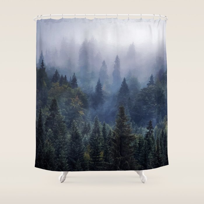 The Visionary Echo society6 Shower Curtain by 83 Oranges Modern