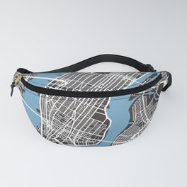 New York Map | Black | More Colors, Review My Collections Fanny Pack