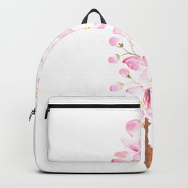 pink cherry blossom pink sakura watercolor painting Backpack | Naturearts, Springflower, Flowerpainting, Pinkcherryflowers, Vibrantflowers, Watercolorflower, Vibrantcolor, Flowersblossom, Pinkflowers, Watercolor 