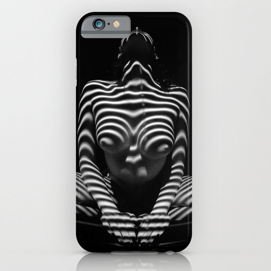 1152 Mak Abstract Nude Black White Zebra Striped Woman