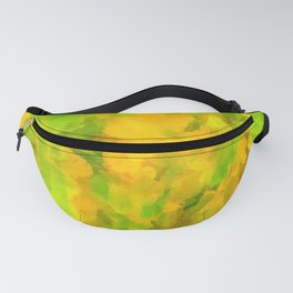 Green and orange color leaves Fanny Pack