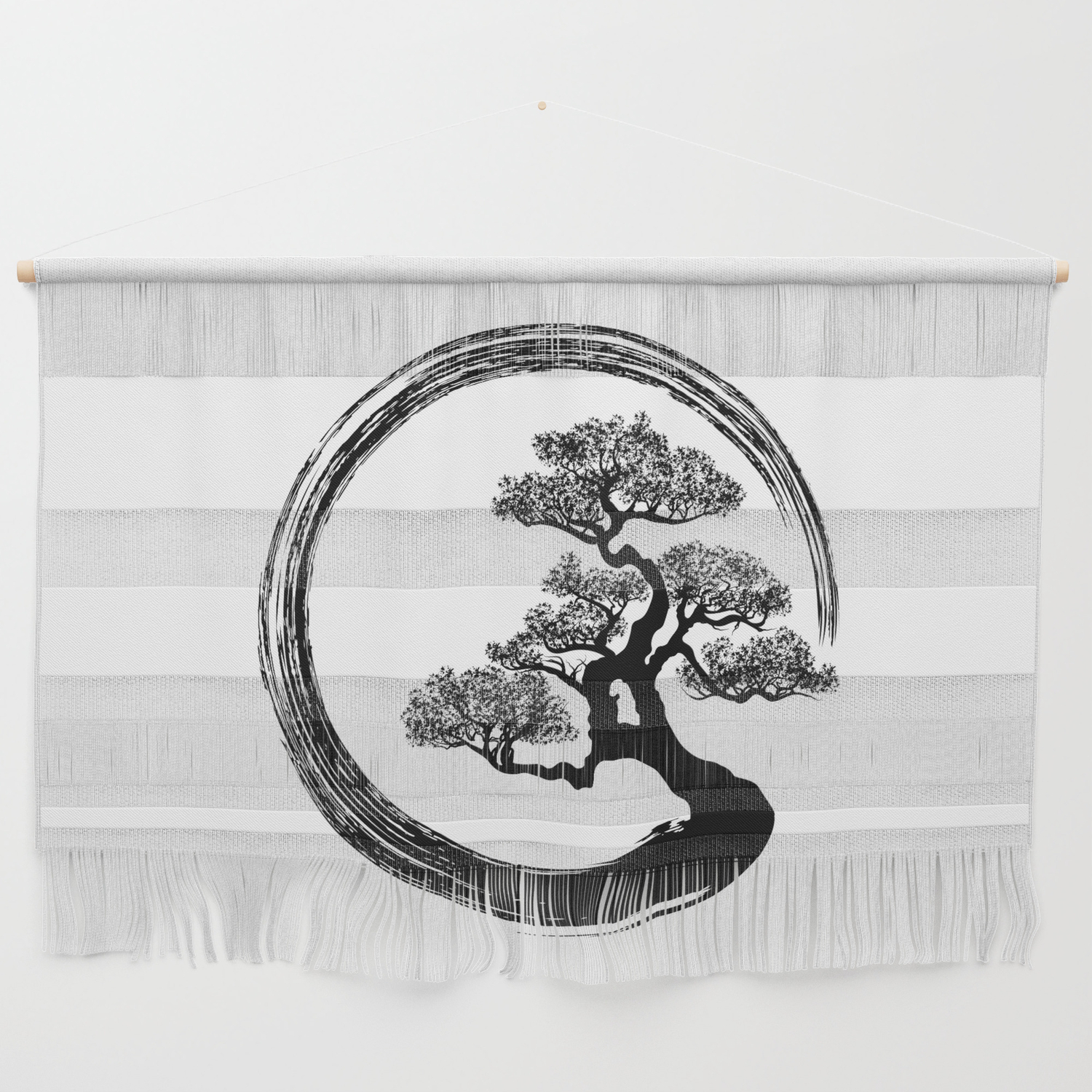 Enso Zen Circle And Bonsai Tree Wall Hanging By K9printart Society6