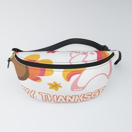 Happy Thanksgiving Magical Creatures Unicorn Fanny Pack