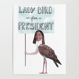Lady Bird for President Poster