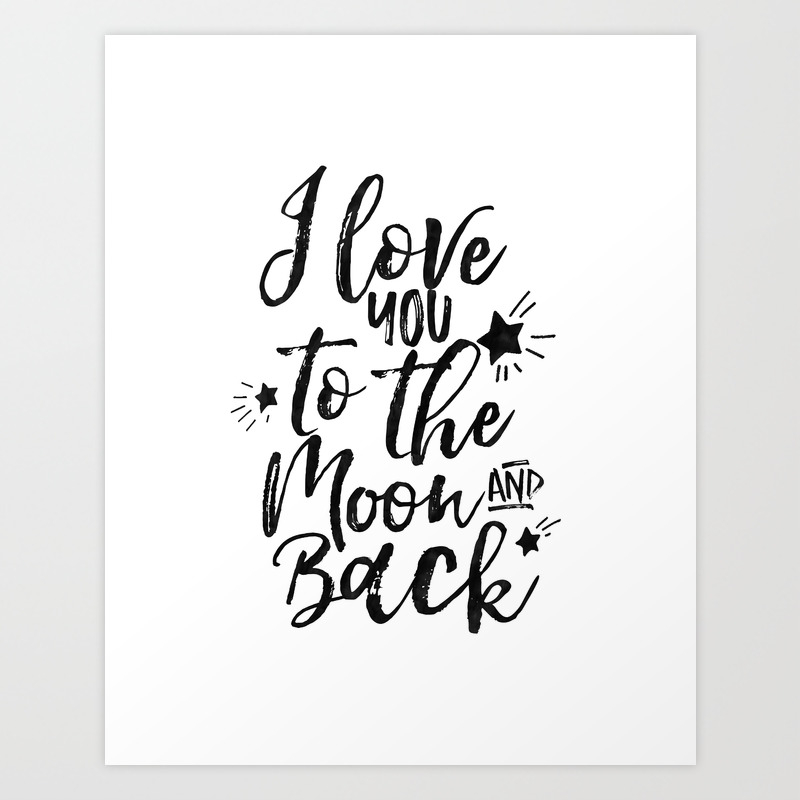 I Love You To The Moon And Back Quote Love Poster Wall Artwork Child Nursery Tapestries Home Garden I Love You To The Moon And Back Quote Love Poster Wall Artwork Child Nursery Tapestries Home Garden