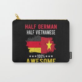 Half German Half Vietnamese Carry-All Pouch | Proudvietnamese, Vietnameseroots, Halfvietnameses, Vietnamesedad, Vietnamese, Vietnamesemother, Vietnamflag, Vietnamparent, Vietnamorigin, Vietnamsaying 