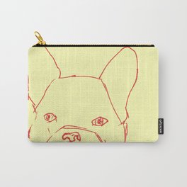 Sketched Frenchie Carry-All Pouch | Bulldog, Puppy, Dog, Frenchbulldog, Drawing, Ink Pen, Frenchie 