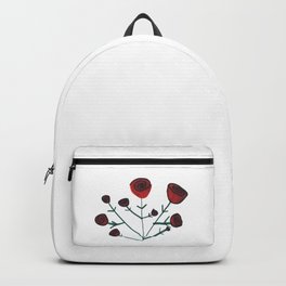 Little Artist Big Dreams: Roses Backpack | Red, Drawing, Flowers, Ink Pen, Childartwork, Cute, Simple, Handdrawn, Redroses, Roses 