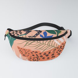 Leopard in the jungle  Fanny Pack
