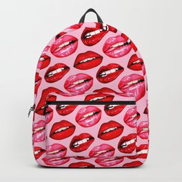 Lips Pattern - Pink Backpack