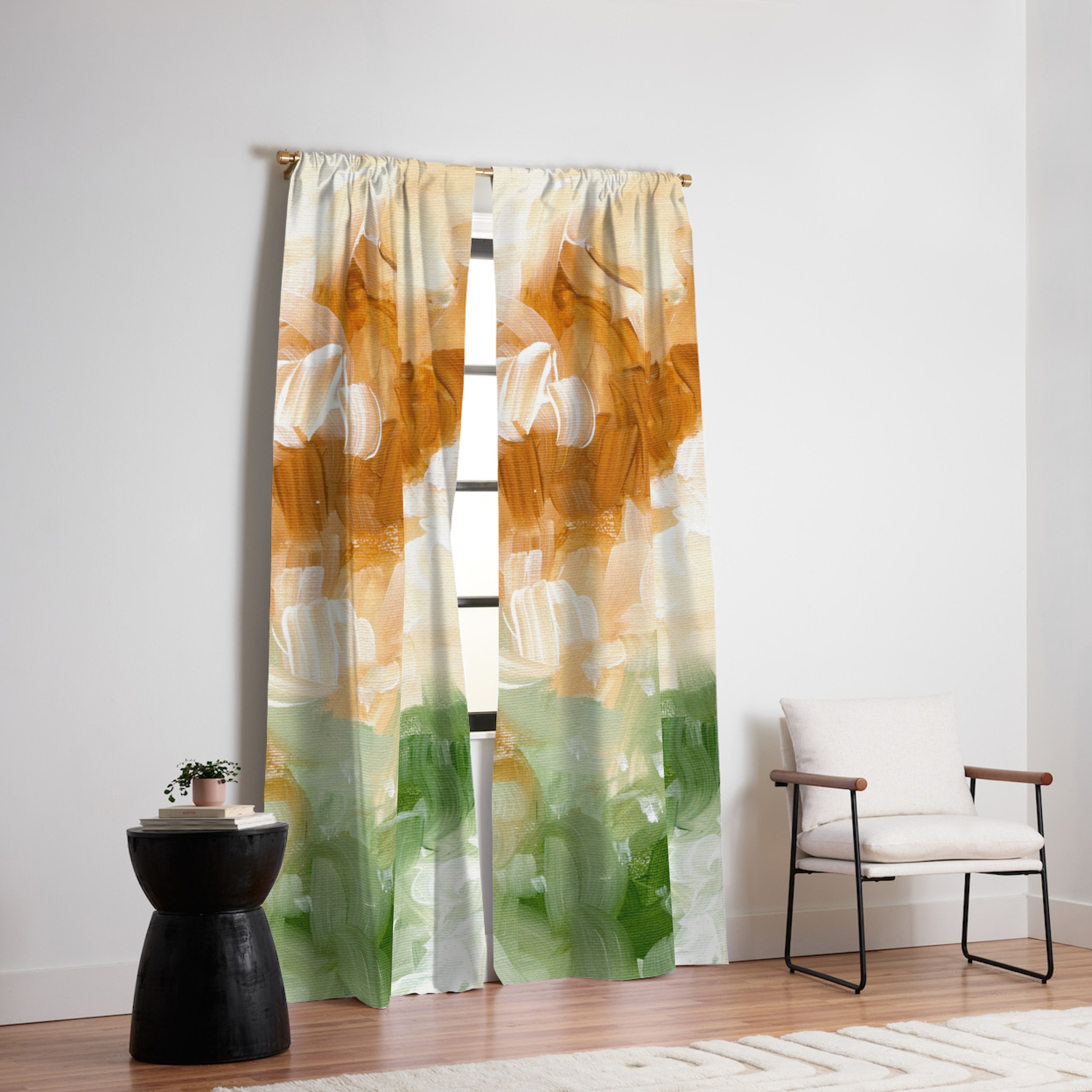 Ejaaz Haniff Abstract Acrylic Palette Knife Painting Olive Green