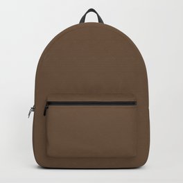 UMBER BROWN SOLID COLOR Backpack | Nowcolor, Hue, Minimal, Graphicdesign, Colour, Color, Umber, Simple, Solid, Oak 